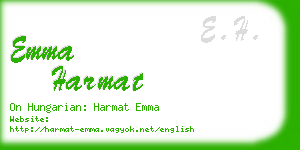 emma harmat business card